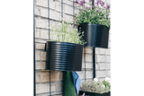 Ovalina Rillo sort plantekasse til gitter 30 x 17 cm