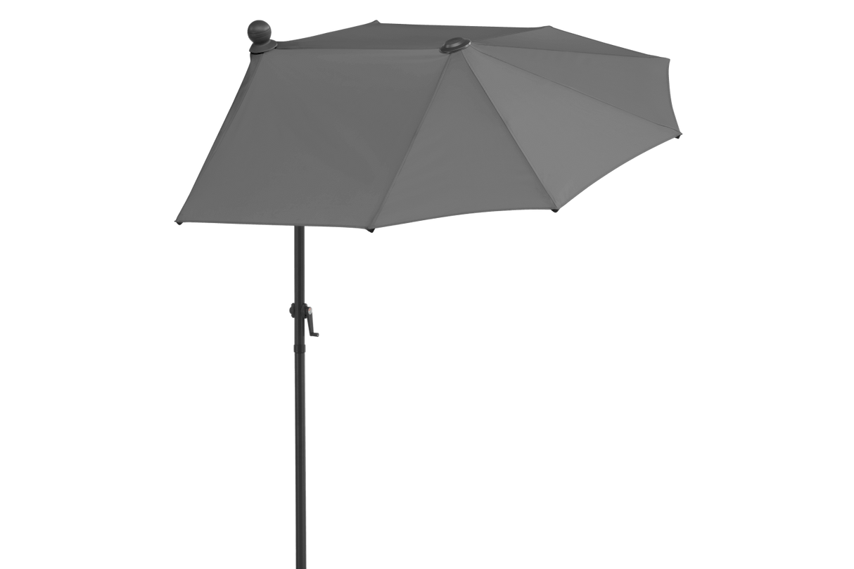 Salerno ensfarvet parasol med knæk 150 x 150 cm