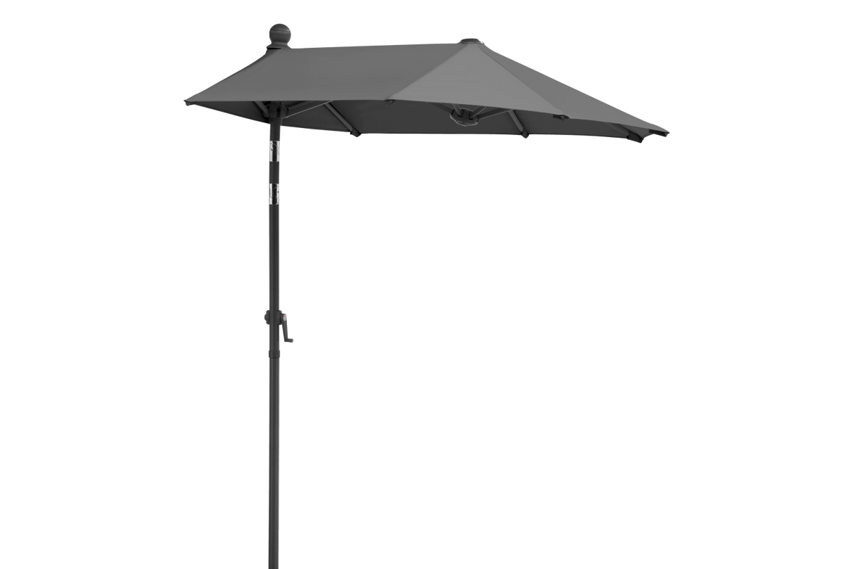 Salerno ensfarvet parasol med knæk 150 x 150 cm