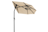 Salerno ensfarvet parasol med knæk 150 x 150 cm