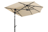 Salerno ensfarvet parasol med knæk 150 x 150 cm