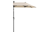 Salerno ensfarvet parasol med knæk 150 x 150 cm