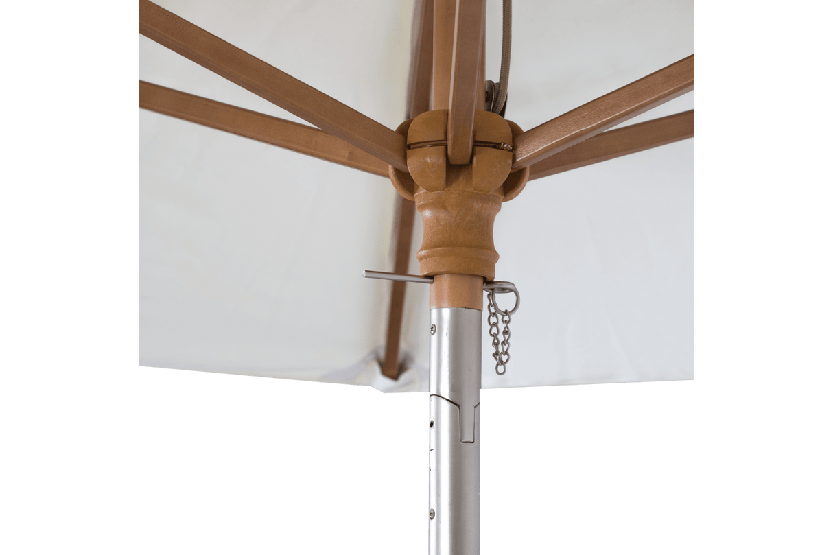 Parilla ensfarvet parasol med knæk Ø160 cm