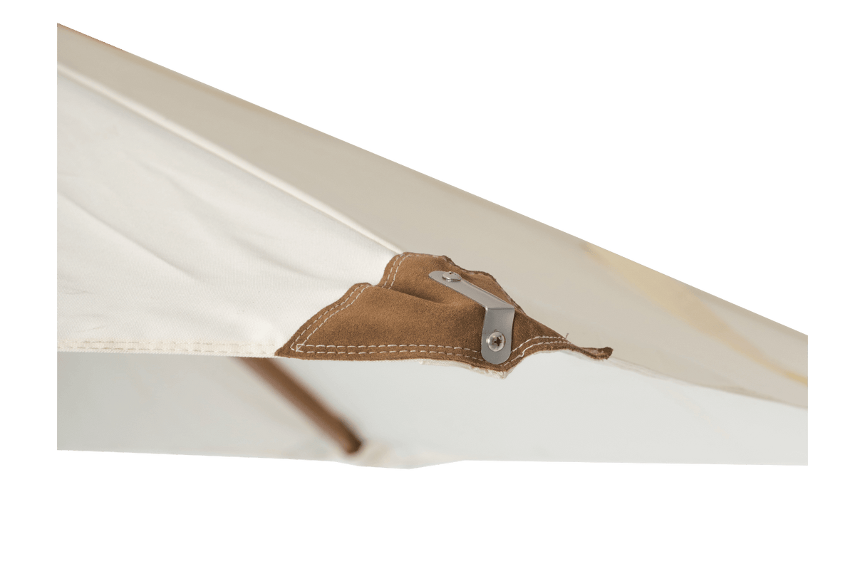 Parilla ensfarvet parasol med knæk Ø160 cm