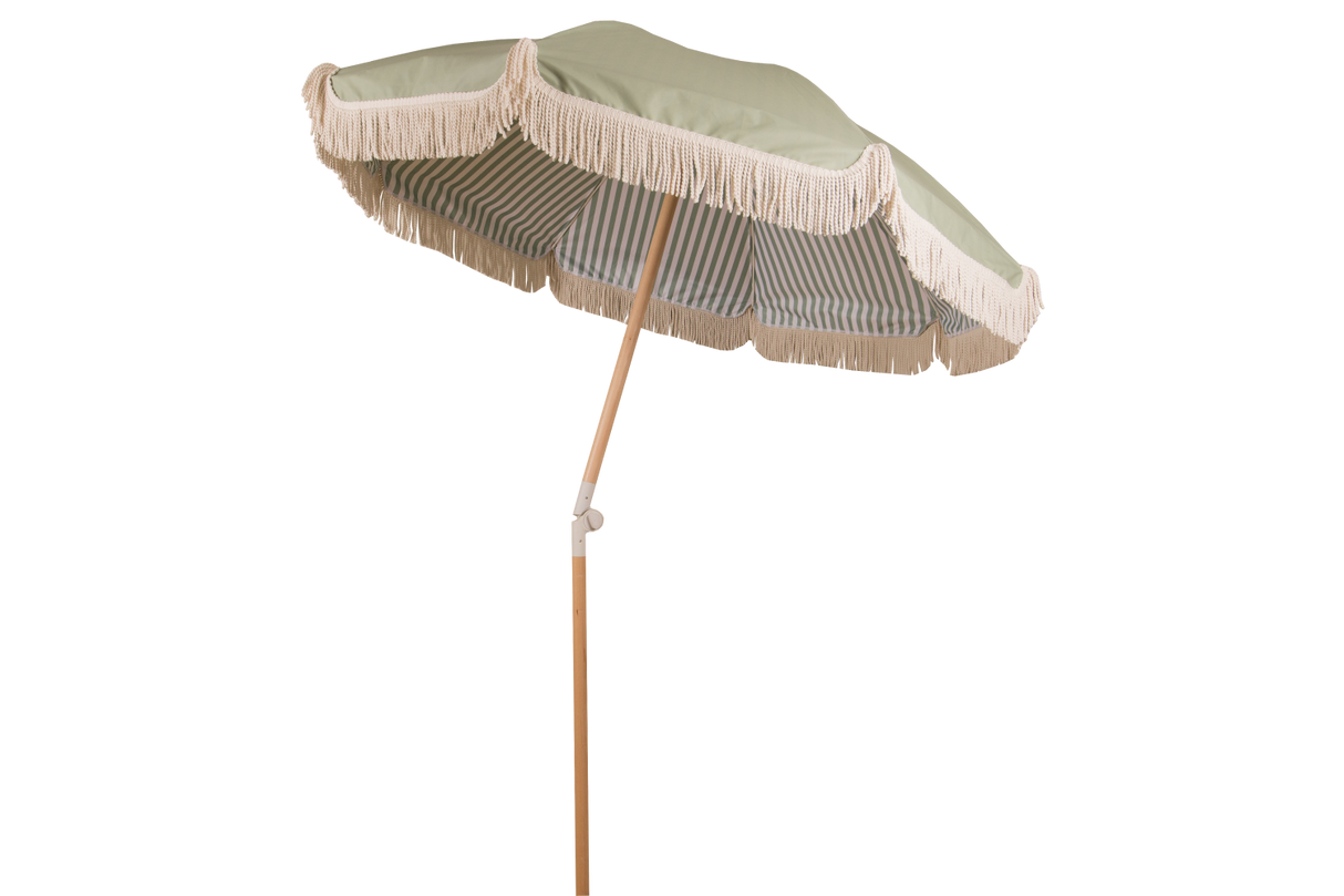 Sally dobbeltsidet parasol med knæk Ø155 / Ø180 cm