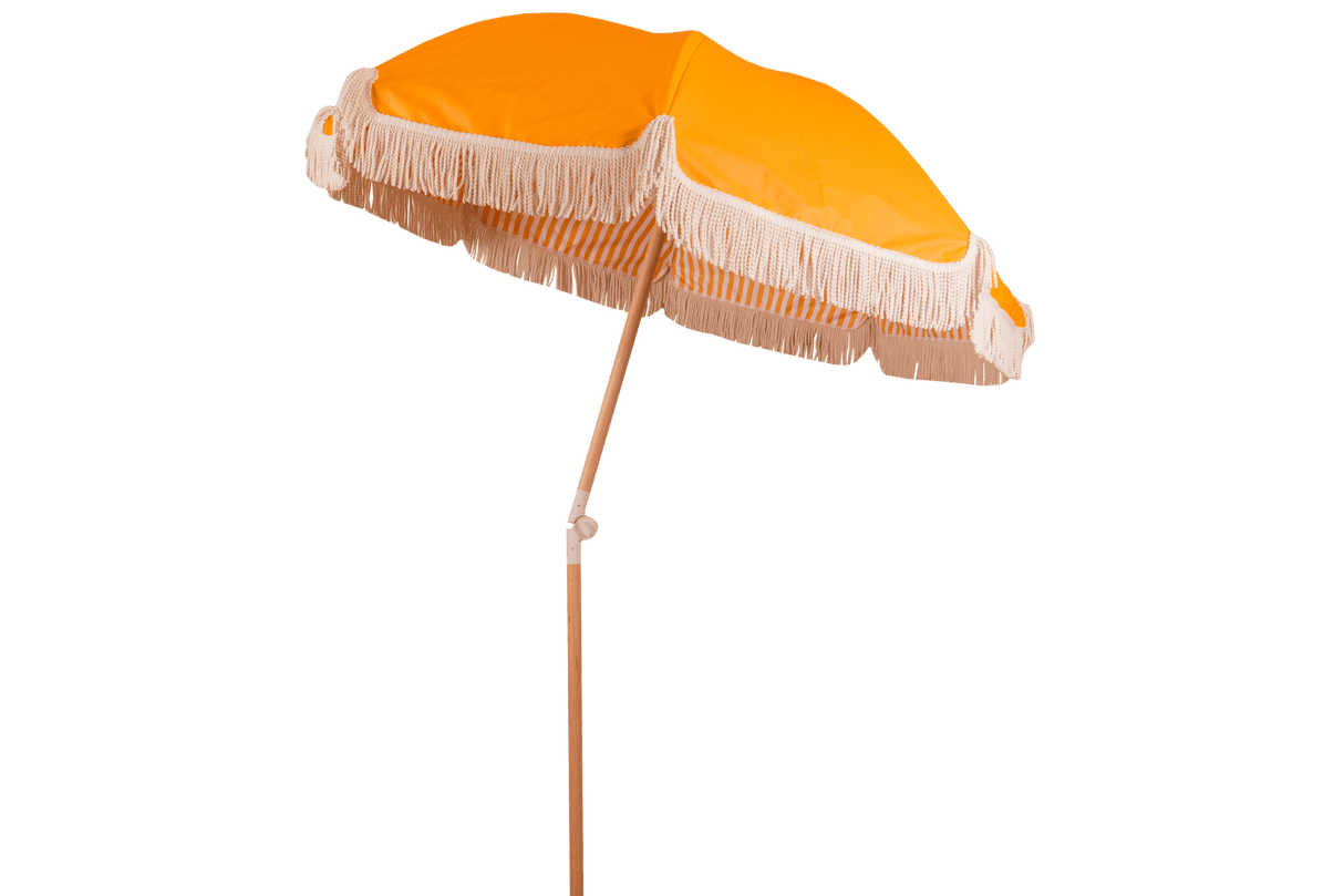 Sally dobbeltsidet parasol med knæk Ø155 / Ø180 cm