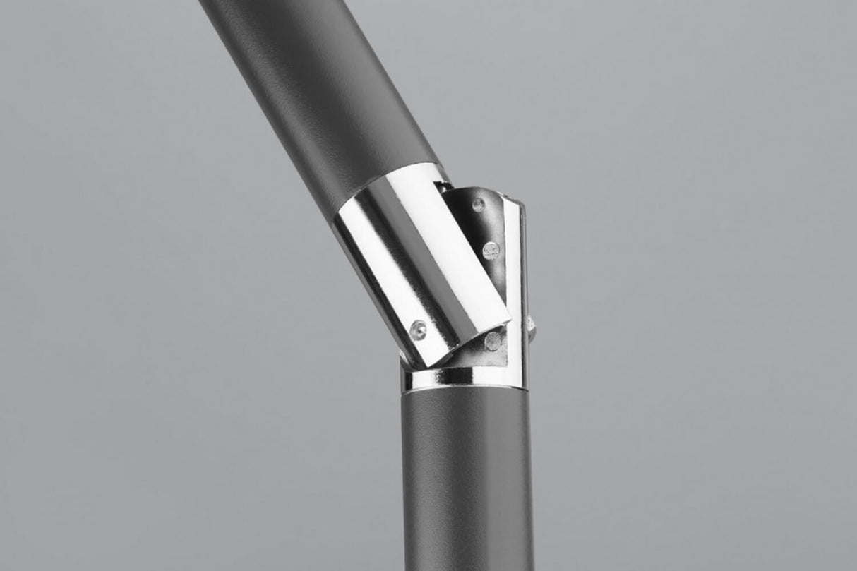 Bilbao ensfarvet parasol med hejs og knæk 210 x 130 cm