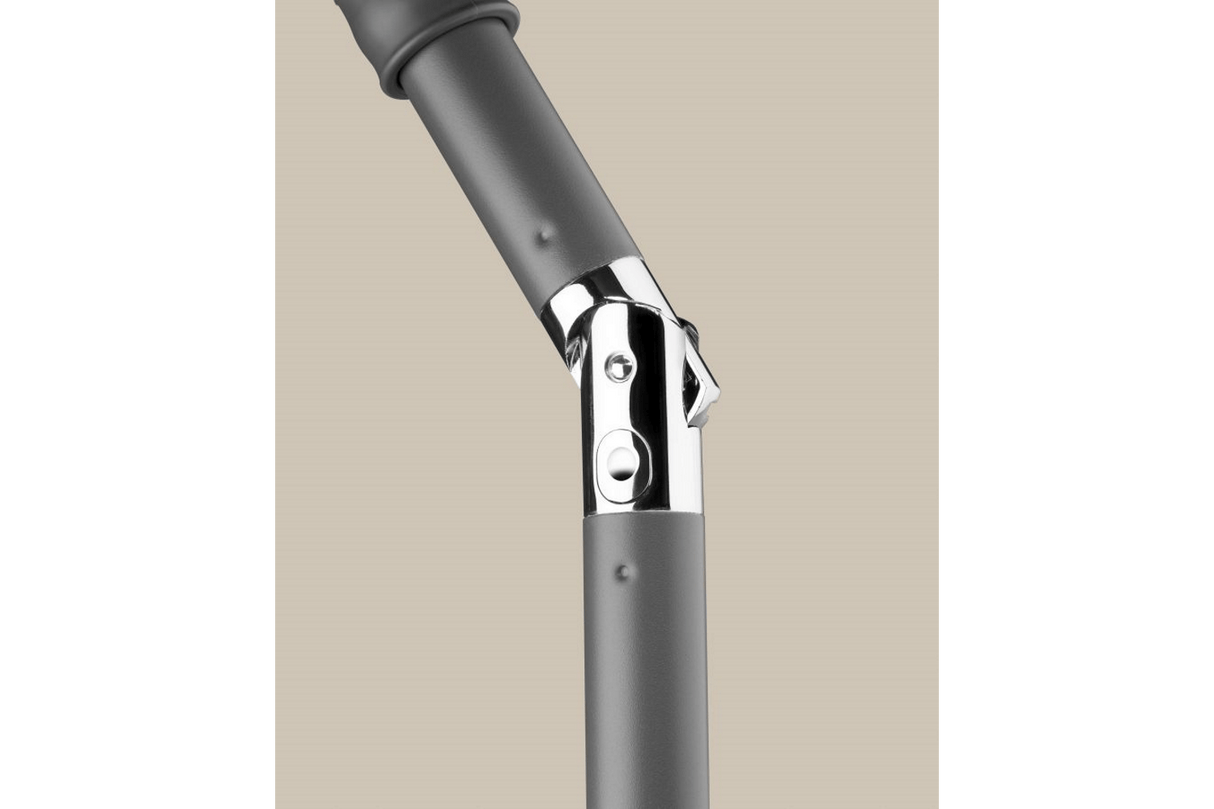 Sevilla ensfarvet parasol med justerbar højde 240 x 140 cm