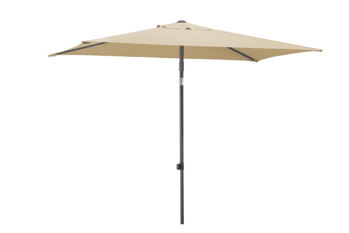 Sevilla ensfarvet parasol med justerbar højde 240 x 140 cm