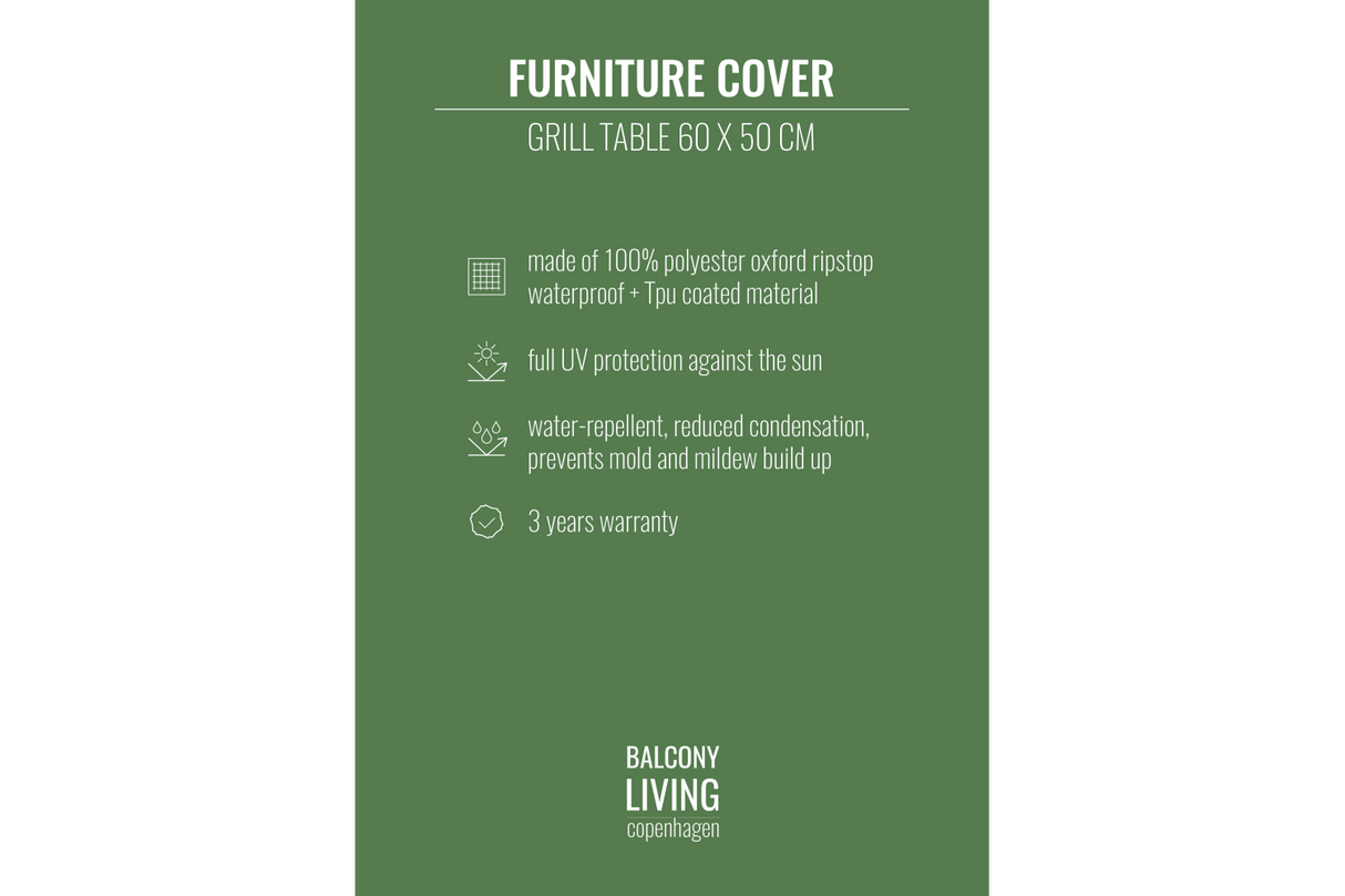 Solid møbelovertræk til dora grillborde