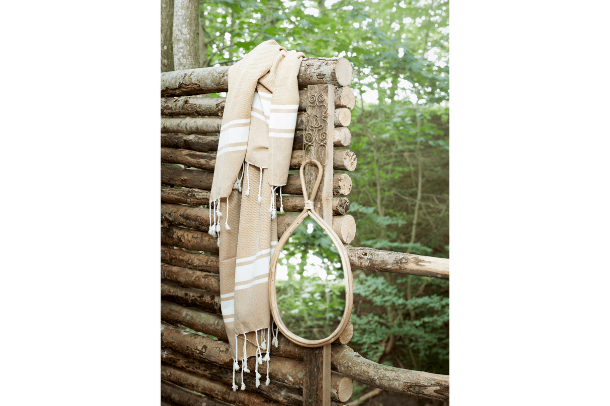 Stribede badehåndklæder