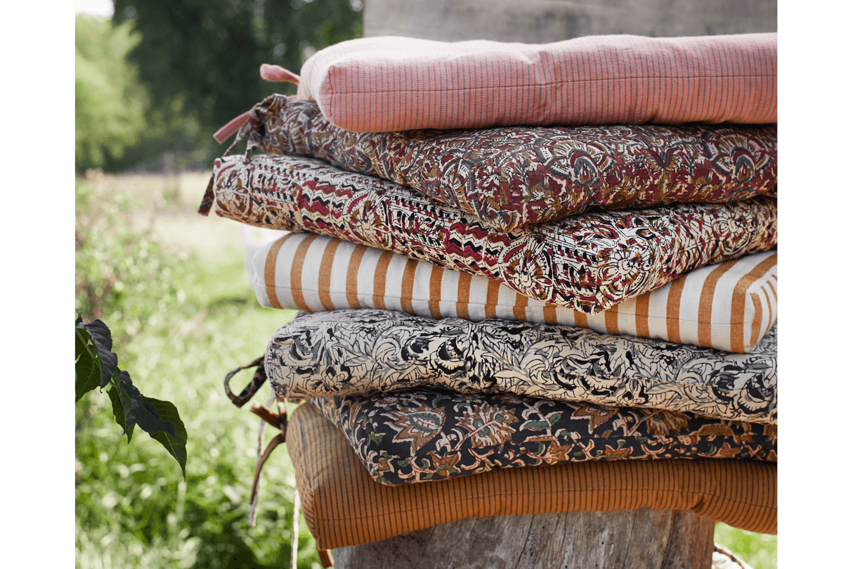 Honey stribet siddehynde 45 x 45  cm