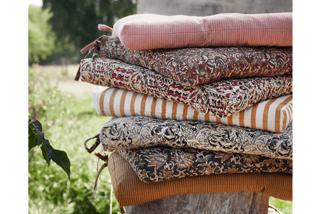 Honey stribet siddehynde 45 x 45  cm