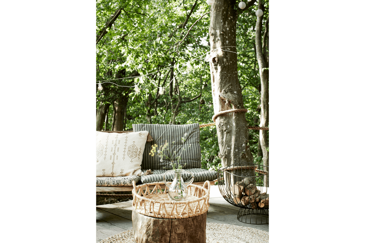 Moss stribet madras 60 x 100