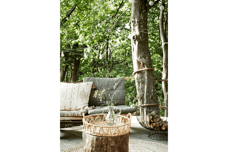 Moss stribet madras 60 x 100