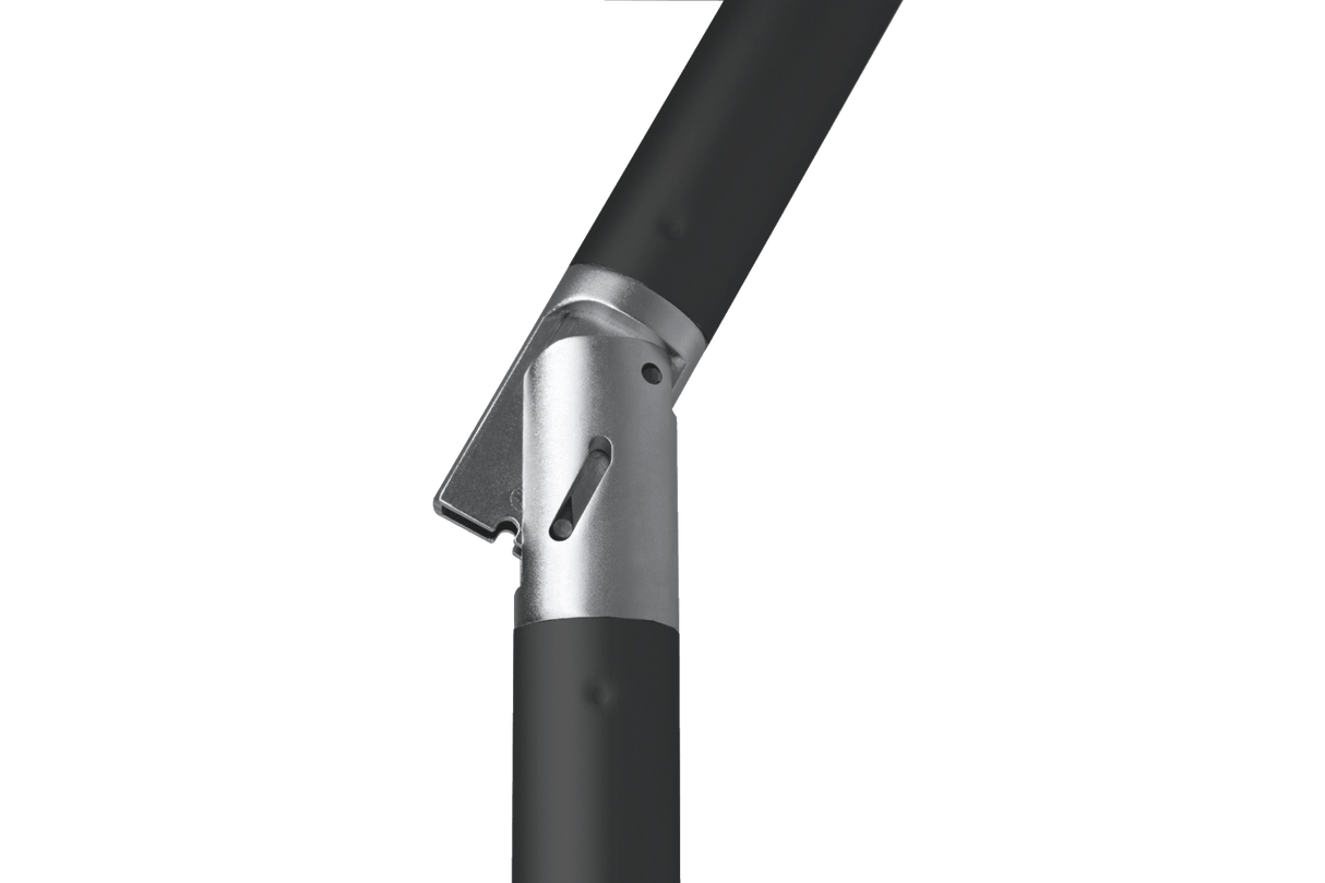 Tunis ensfarvet parasol med hejs og knæk 270 x 150 cm